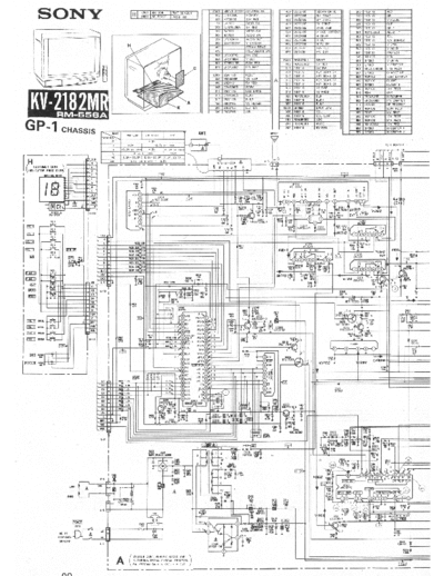 Sony KV-2182MR TV SONY KV-2182MR CH.GP-1